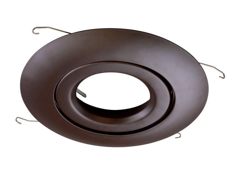 Nicor إطار حلقة جيمبال مدمج من NICOR Lighting مقاس 6 بوصات بلون برونزي مصقول بالزيت، يناسب حاويات مقاس 6 بوصات (17558OB) - Image 2